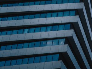 Preview wallpaper building, facade, architecture, windows, edges