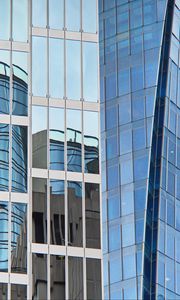 Preview wallpaper building, facade, architecture, glass, mirrored