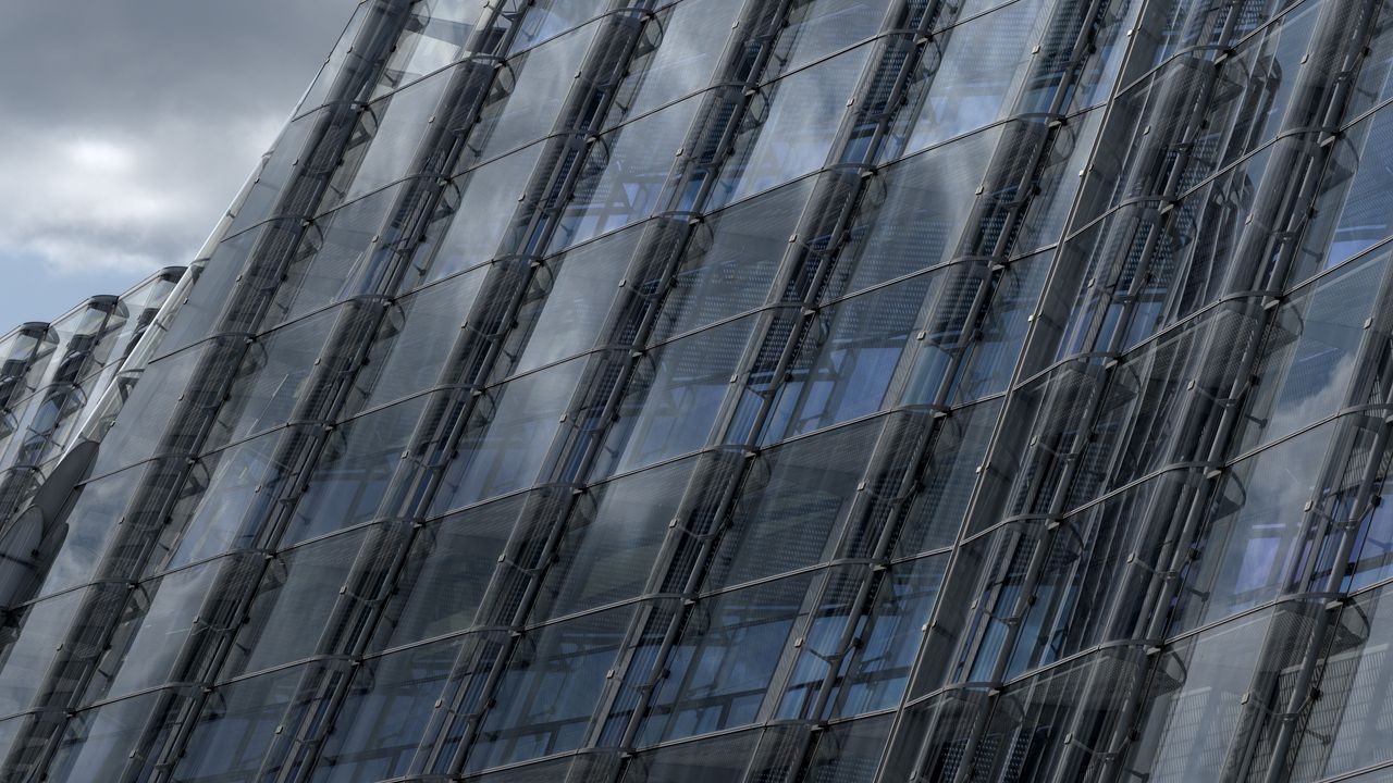 Wallpaper building, facade, architecture, sky, glass