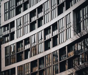 Preview wallpaper building, facade, architecture, windows, relief