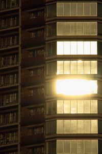 Preview wallpaper building, facade, balconies, windows, light