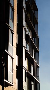 Preview wallpaper building, facade, balconies, sky