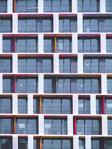 Preview wallpaper building, facade, balconies, architecture, windows