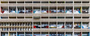 Preview wallpaper building, facade, balconies, windows