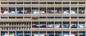 Preview wallpaper building, facade, balconies, windows