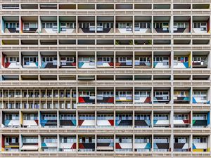 Preview wallpaper building, facade, balconies, windows