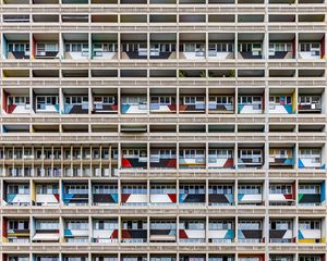 Preview wallpaper building, facade, balconies, windows