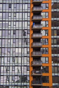 Preview wallpaper building, facade, balconies, glass