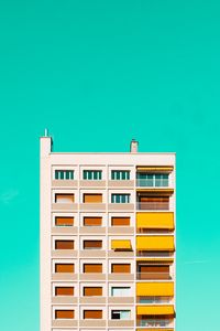 Preview wallpaper building, facade, balcony, architecture, minimalism