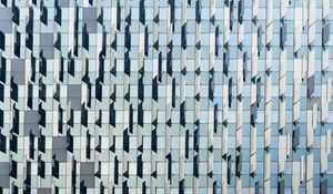 Preview wallpaper building, facade, blue, architecture, edges