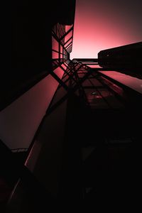 Preview wallpaper building, facade, bottom view, architecture, height, dark