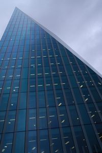 Preview wallpaper building, facade, bottom view, windows