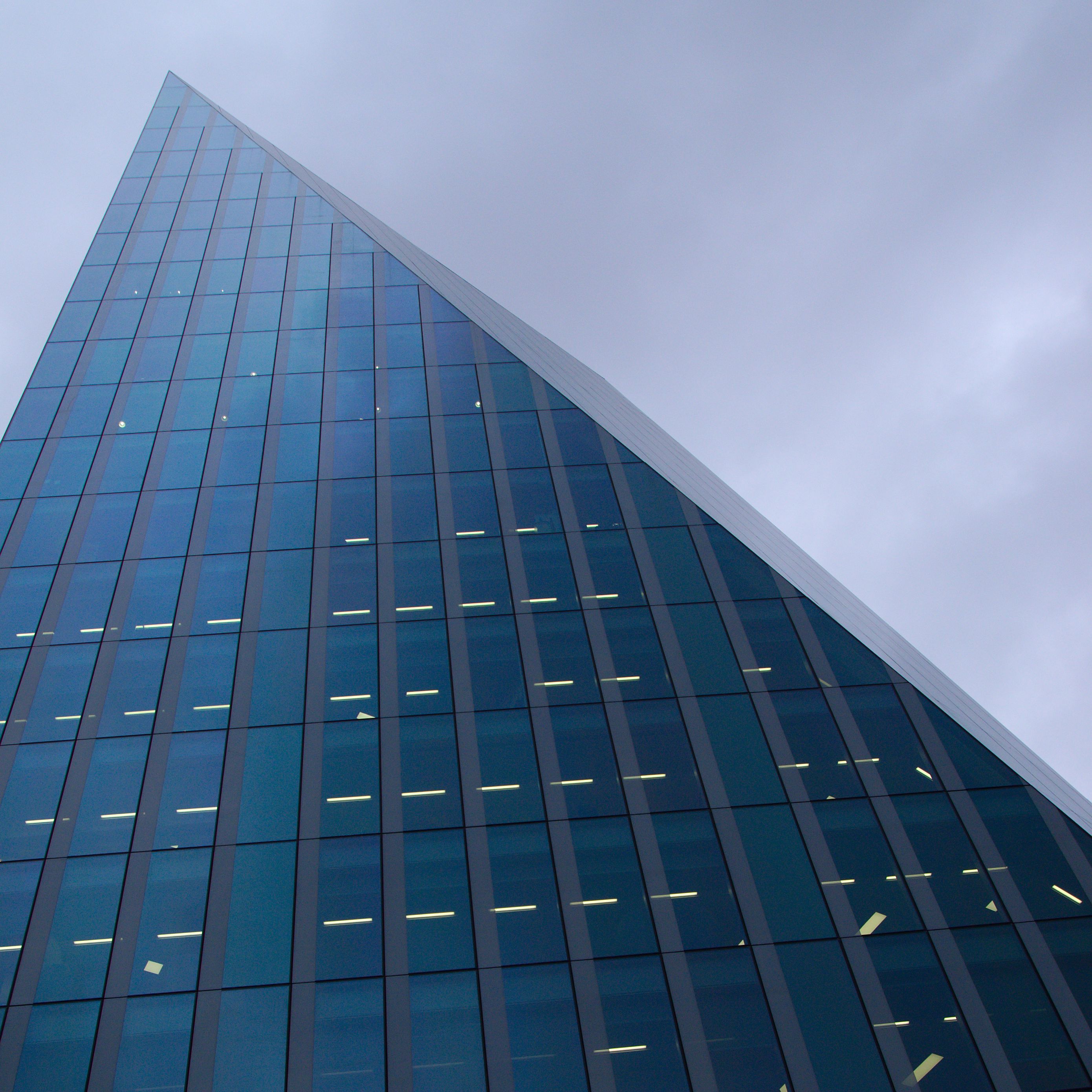 Download Wallpaper 2780x2780 Building Facade Bottom View Windows 