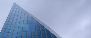 Preview wallpaper building, facade, bottom view, windows