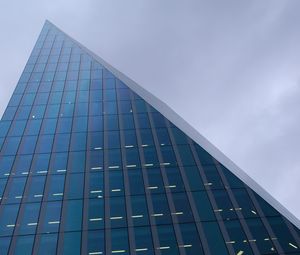 Preview wallpaper building, facade, bottom view, windows