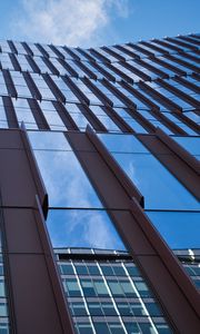 Preview wallpaper building, facade, bottom view, architecture, windows