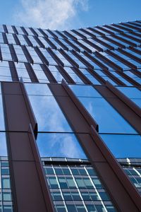 Preview wallpaper building, facade, bottom view, architecture, windows