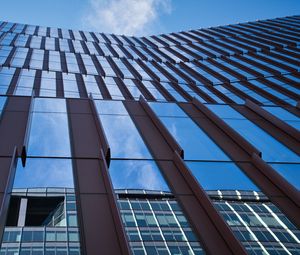 Preview wallpaper building, facade, bottom view, architecture, windows