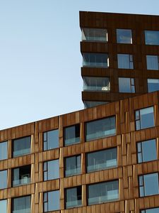 Preview wallpaper building, facade, bricks, windows, architecture