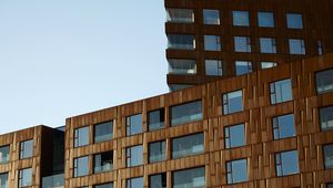 Preview wallpaper building, facade, bricks, windows, architecture