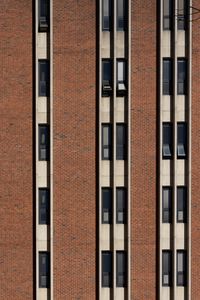 Preview wallpaper building, facade, bricks, windows, stripes