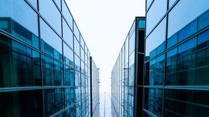 Preview wallpaper building, facade, city, glass