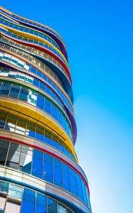 Preview wallpaper building, facade, colorful, architecture, modern