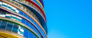 Preview wallpaper building, facade, colorful, architecture, modern