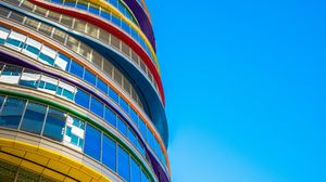 Preview wallpaper building, facade, colorful, architecture, modern