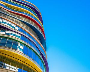 Preview wallpaper building, facade, colorful, architecture, modern