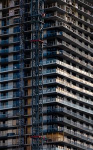 Preview wallpaper building, facade, construction, balconies