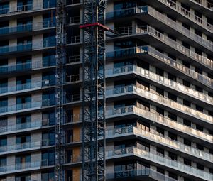 Preview wallpaper building, facade, construction, balconies