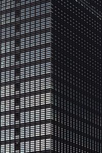 Preview wallpaper building, facade, corner, minimalism, high-rise