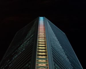 Preview wallpaper building, facade, dark, architecture, design