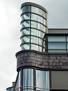 Preview wallpaper building, facade, design, modern, architecture, sky