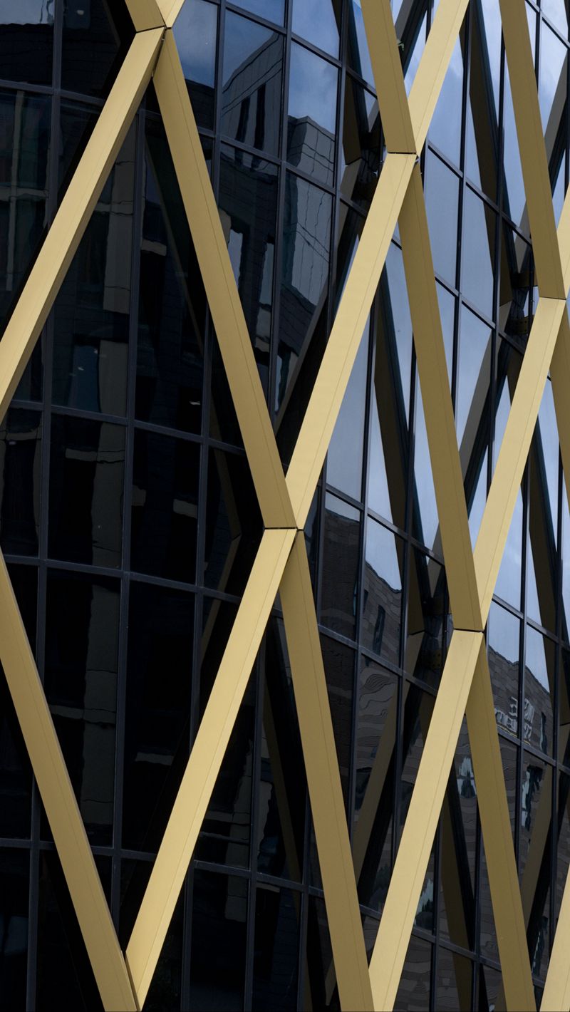 800x1420 Wallpaper building, facade, diamonds, architecture