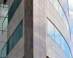 Preview wallpaper building, facade, edge, granite, windows