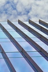 Preview wallpaper building, facade, edges, glass, blue