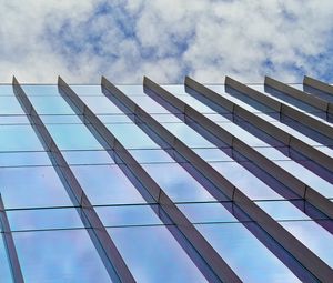 Preview wallpaper building, facade, edges, glass, blue