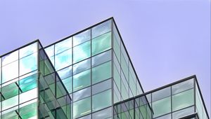 Preview wallpaper building, facade, edges, glass, transparent