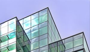 Preview wallpaper building, facade, edges, glass, transparent