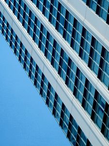 Preview wallpaper building, facade, edges, windows, blue