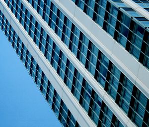 Preview wallpaper building, facade, edges, windows, blue