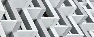 Preview wallpaper building, facade, edges, white