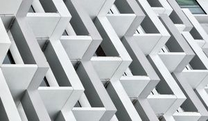 Preview wallpaper building, facade, edges, white