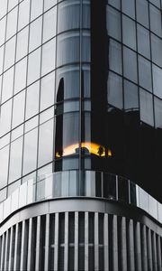 Preview wallpaper building, facade, glass, gray, architecture