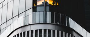 Preview wallpaper building, facade, glass, gray, architecture
