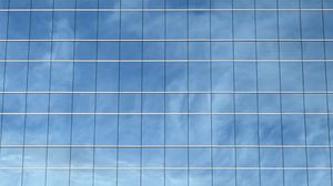 Preview wallpaper building, facade, glass, reflection