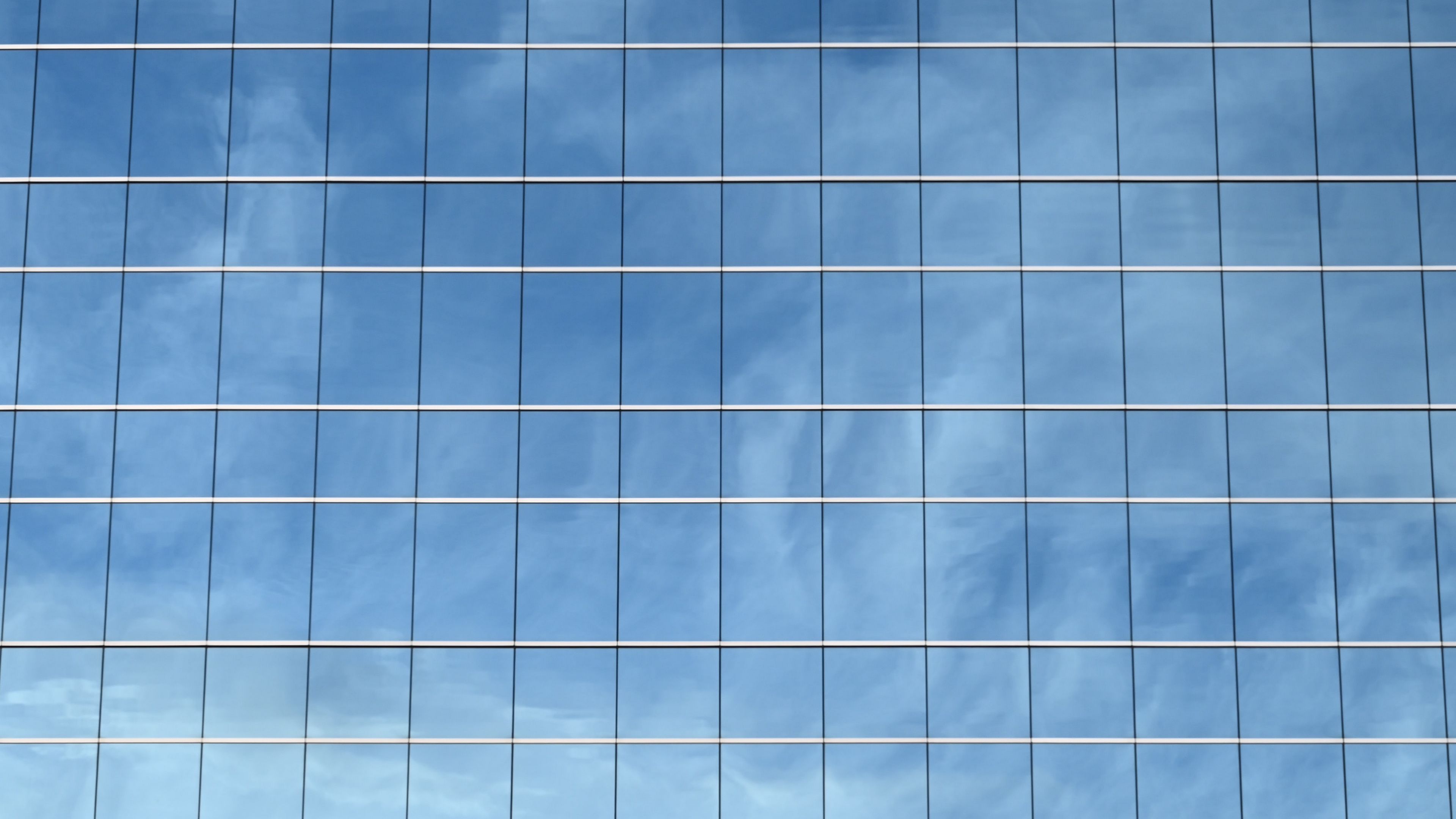 Download wallpaper 3840x2160 building, facade, glass, reflection 4k uhd ...