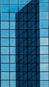 Preview wallpaper building, facade, glass, architecture, minimalism